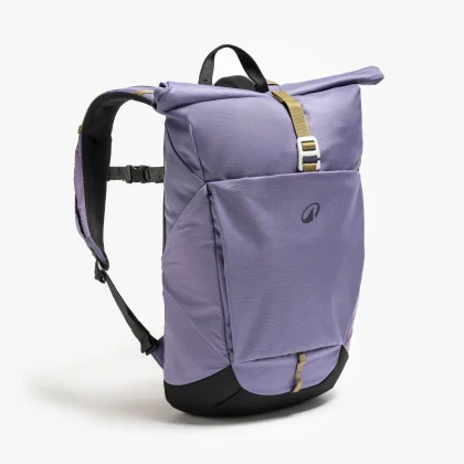 QUECHUA Turistický batoh Escape 500 Rolltop 16 + 4 l fialový 17 l