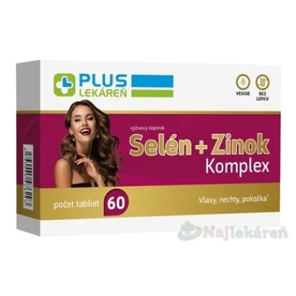 PLUS LEKÁREŇ Selén + Zinok Komplex, 60 tbl