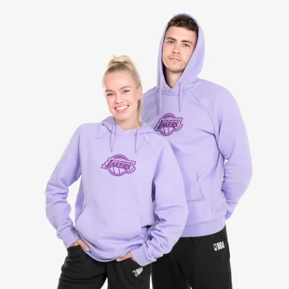 TARMAK Mikina s kapucňou 900 NBA Los Angeles Lakers unisex fialová M
