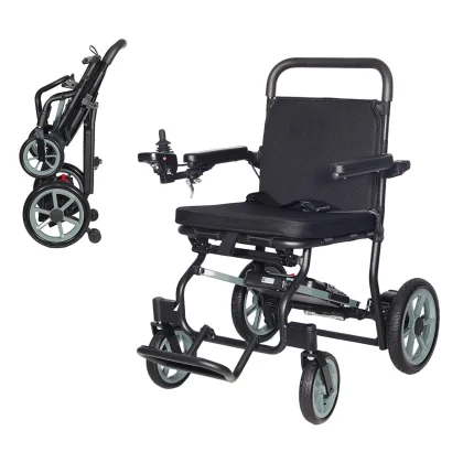 Elektrický odľahčený invalidný vozík inSPORTline Zauney • 16,6kg • do 100kg • až 20km dojazd