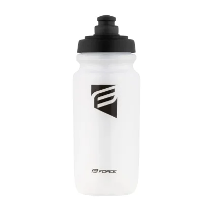 Láhev na kolo FORCE láhev Slash transparentní 550 ml