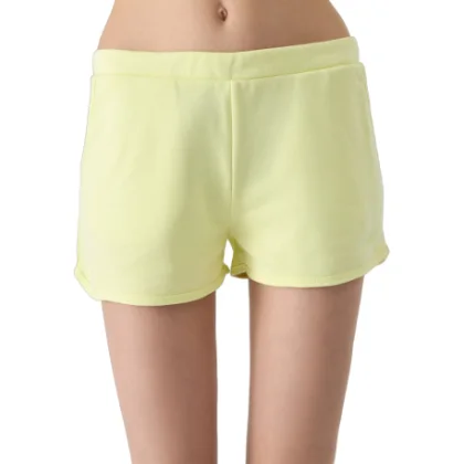 Dievčenské teplákové kraťasy 4F JUNIOR SHORTS CAS-4FJWSS24TSHOF280-72S-LEMON