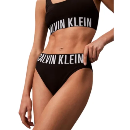 Dámske nohavičky CALVIN KLEIN High Waist Bikini Briefs Intense Power Microfibre black