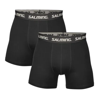 Salming 2-Pack Cotton Boxer Black