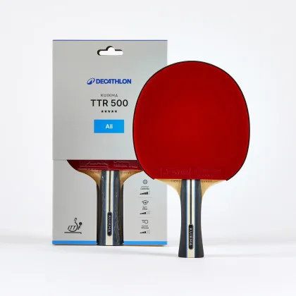 KUIKMA Stolnotenisová raketa TTR 500 5* ITTF pre kluby Shakehand