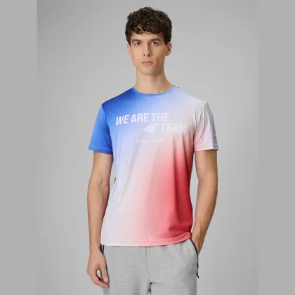 Rýchloschnúce fanúšikovské tričko pánske - multicolor