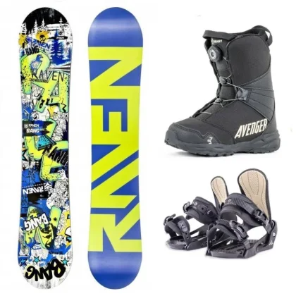 Raven Bang junior mini snowboard + Beany Junior vázání + Beany Avenger BS boty
