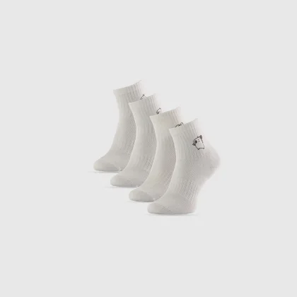 Krátke ponožky (4-pack) dievčenské - biele