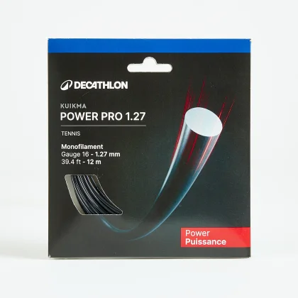 ARTENGO Tenisový výplet TA 990 Power 1,27 mm z monovlákna čierny bez