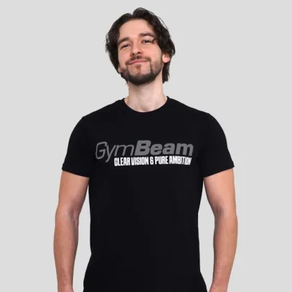 GymBeam Tričko Pure Ambition Black S