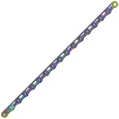 Sram řetěz 12 speed Red E1 Flattop Rainbow 126 čl.+spojka PowerLock Flowlink v krabičce