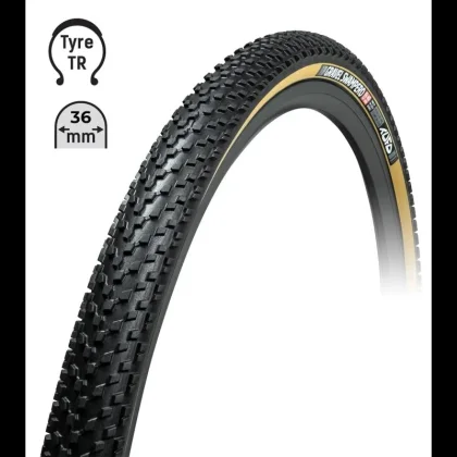 TUFO Plášť Gravel SWAMPERO 700x36C, bezduš.črn/béž