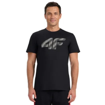 Férfi rövid ujjú póló 4F TSHIRT M3342-020S-DEEP BLACK