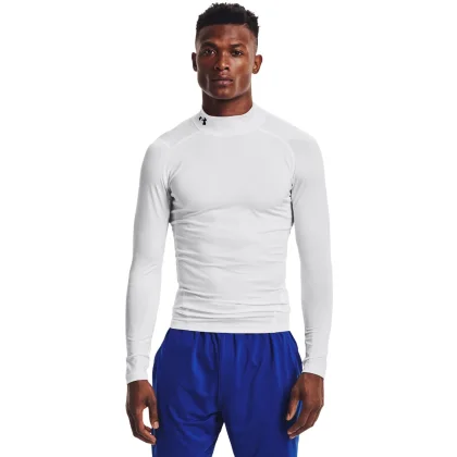 Under Armour Muška kompresijska majica HG Armour Comp Mock LS White