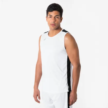 KIPSTA Unisex basketbalový dres TANK 100 biely 3XL