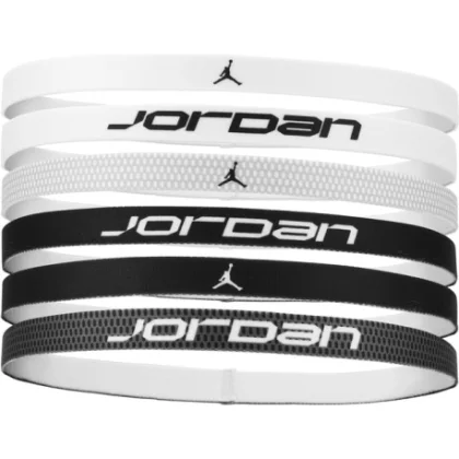 Čelenka NIKE JORDAN HEADBANDS 6PK BK WH BK