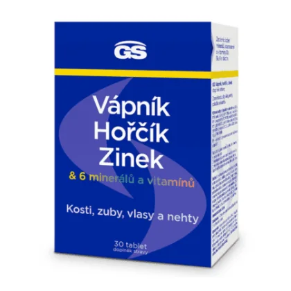 GS Vápnik horčík zinok 30 tabliet