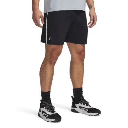 Pánské teplákové kraťasy UNDER ARMOUR PROJECT ROCK Mesh Short-BLK