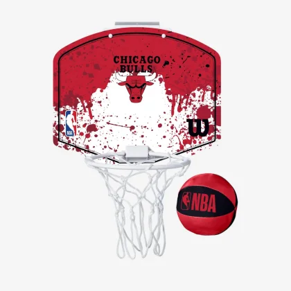 WILSON Basketbalový minikôš NBA Wilson Bulls červený bez