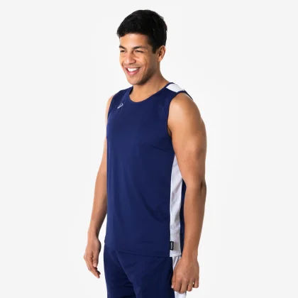 KIPSTA Unisex basketbalový dres TANK 100 tmavomodrý L
