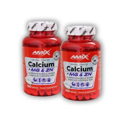 Amix 2x Calcium + Magnesium + Zinek 100tablet
