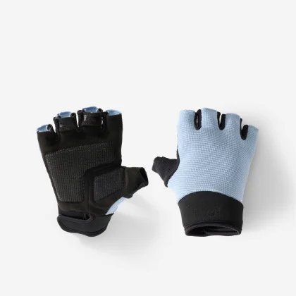 BTWIN Detské cyklistické rukavice 500 8 – 12 rokov modré 8 rokov