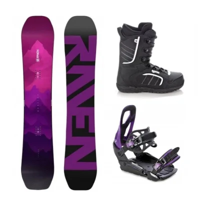 Raven Destiny snowboard + Raven S230 Black/violet vázání + Raven Target obuv