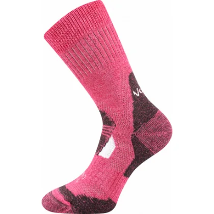 Dámske turistické ponožky VOXX 1 PACK-MERINO Stabil CLIMAYARN-pink