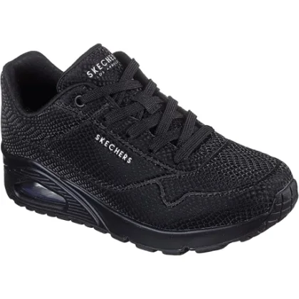 Dámska rekreačná obuv SKECHERS Uno Shiny scale W black reflective