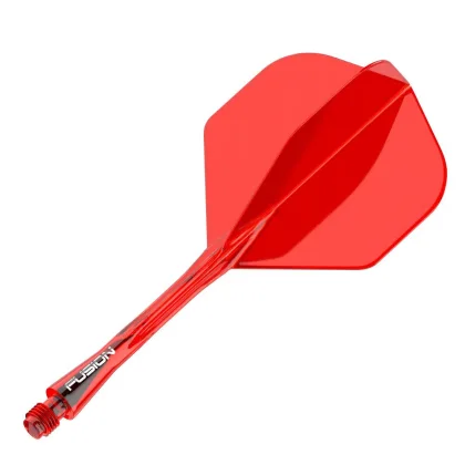 Winmau Fusion červené, No2 letky a dlhé násadky