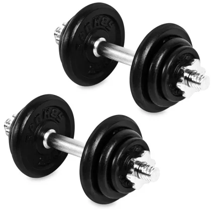 Spokey EGIR Sada jednoručních nakládacích činek, 2x 10,5 kg