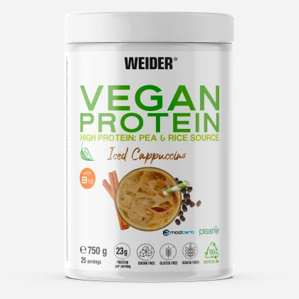 WEIDER Rastlinný proteínový prášok s príchuťou cappuccino 750 g bez