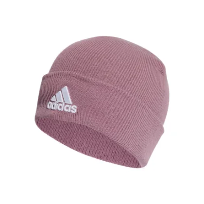 Dámska zimná čiapka ADIDAS LOGO BEANIE CUF WONORC WHITE