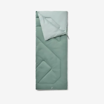 QUECHUA Kempingový spací vak Comfort 10 °C zelený bez