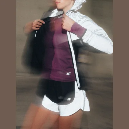 Bežecké šortky reflexné pánske - čierne