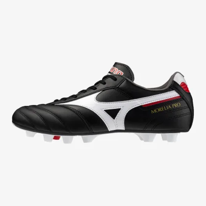MIZUNO MIZUNO Morelia II PRO FG kožené kopačky čierno-biele 46