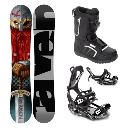 Raven Dwarf snowboard + Raven Fastec FT360 black vázání + Raven Target ATOP obuv