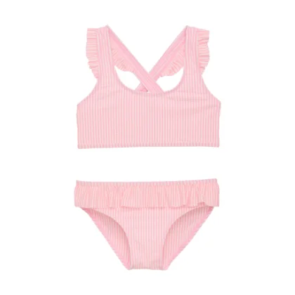 Dievčenské plavky COLOR KIDS Bikini W. Skirt, Seersucker, salmon rose