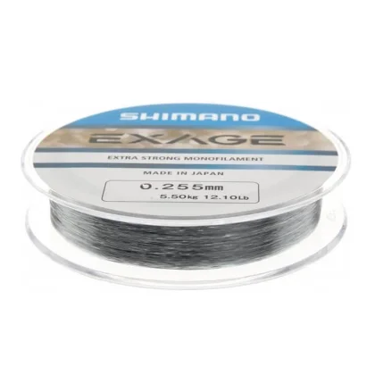 SHIMANO Line Exage Steel Grey, 300 m priemer 0,255 mm, nosnosť 5,50 kg