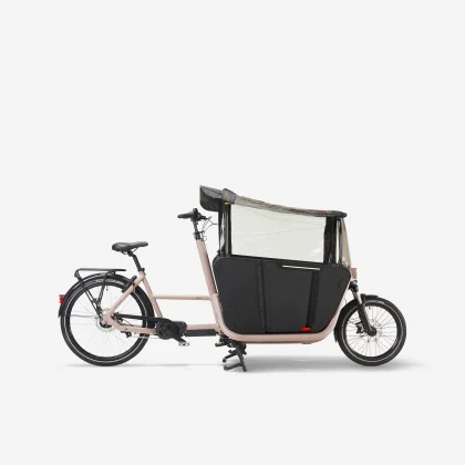 BTWIN Nákladný elektrobicykel Family F900E sivohnedý bez veľkosti