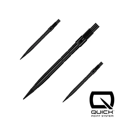 Hroty na šípky Harrows Quick Point Micro Grip čierne 30mm 3ks