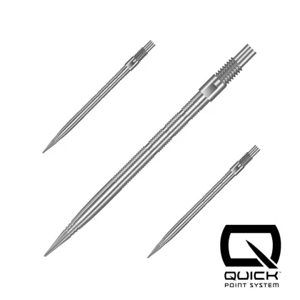 Hroty na šípky Harrows Quick Point Micro Grip strieborné 35mm 3ks