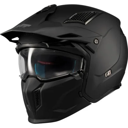 MT Helmets Modulární helma Streetfighter SV S Pure A1 matná černá