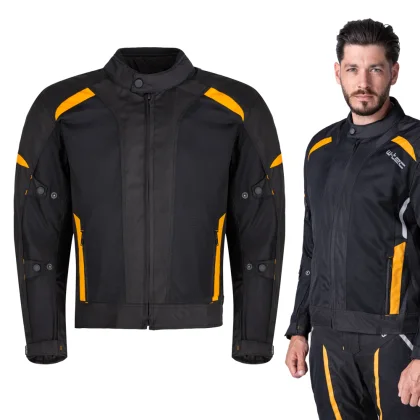 Pánska letná moto bunda W-TEC Tosheck Farba čierno-žltá,