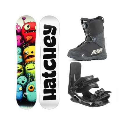 Hatchey Loony dětský snowboard + Hatchey Tactic Junior + Beany Avenger BS boty