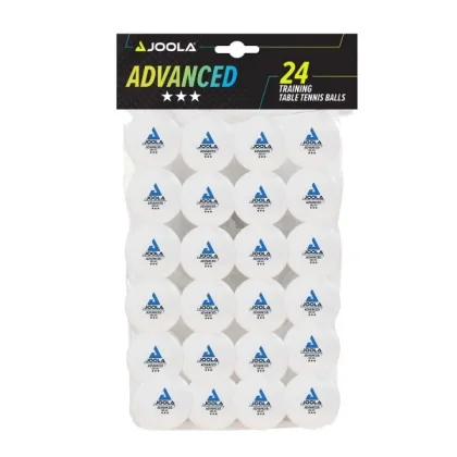 Loptičky na stolný tenis JOOLA Advanced Training *** 24 ks - biele