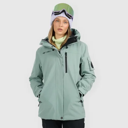 Dámska snowboardová bunda membrána 15000 - zelená