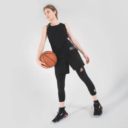 TARMAK Dámske basketbalové tielko T500 čierne XS