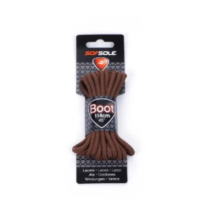 Šnúrky do topánok SOFSOLE LACES OUTDOOR 801935 LIGHT BROWN WAXED 114 CM