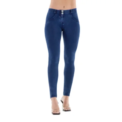 Női jeggings nadrág FREDDY WR.UP® skinny push up organic cotton jeggings-Blue